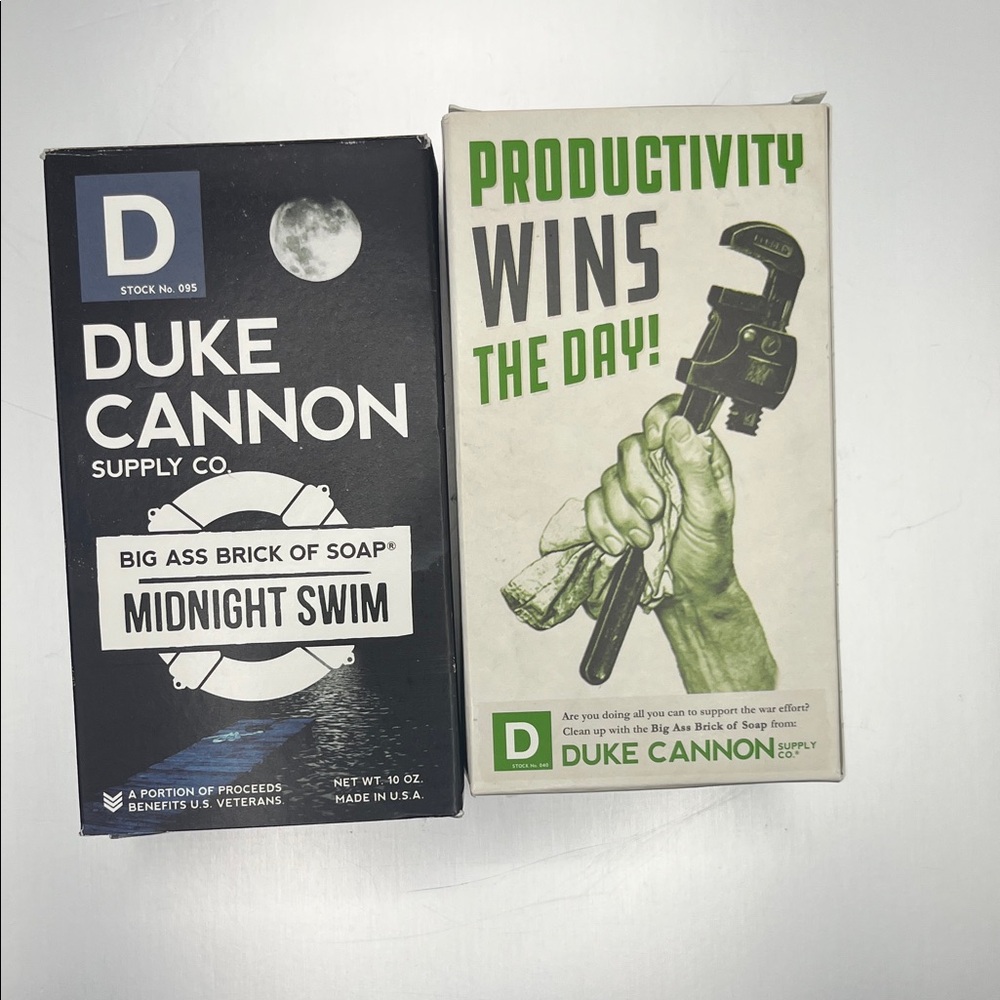 Duke Cannon Midnight Swim Soap and Productivity Soap Set